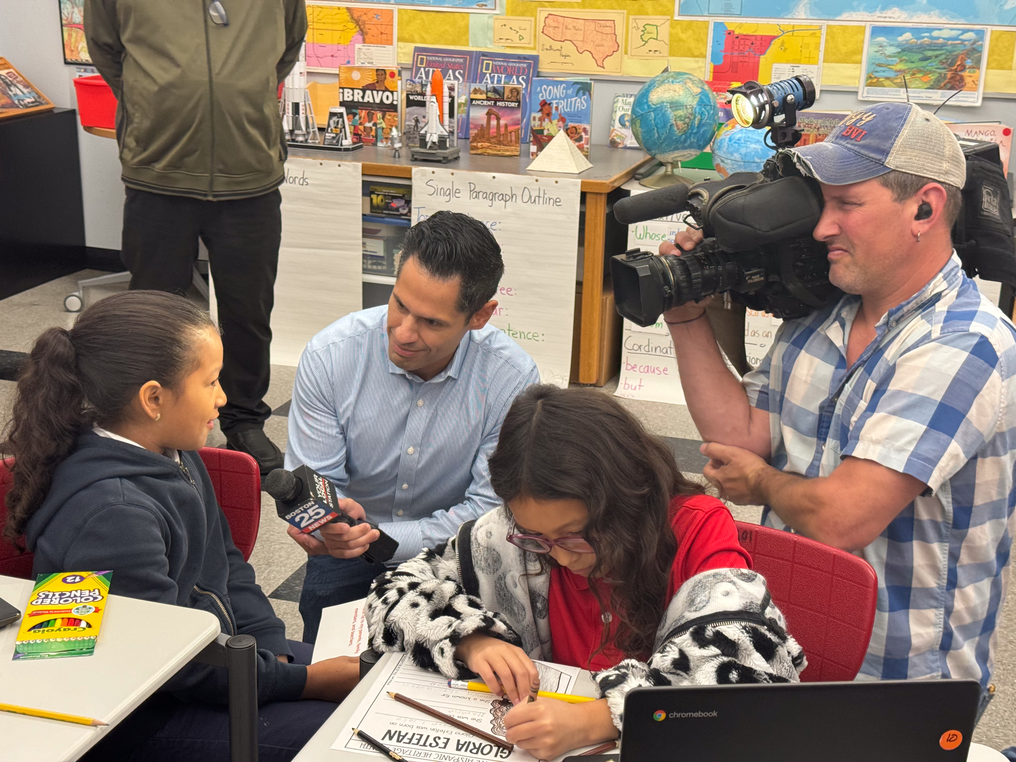Berkowitz student named Jalexa interview by Boston 25 News