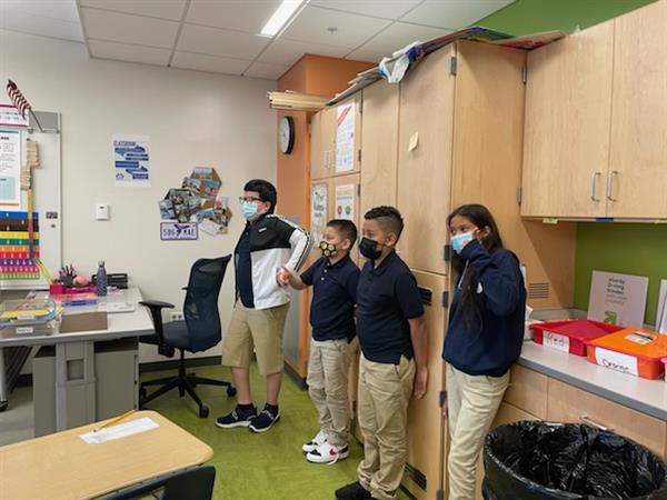 Students returned to the classroom at the Clark Avenue Middle School during the first week of school. 