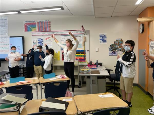 Students returned to the classroom at the Clark Avenue Middle School during the first week of school. 
