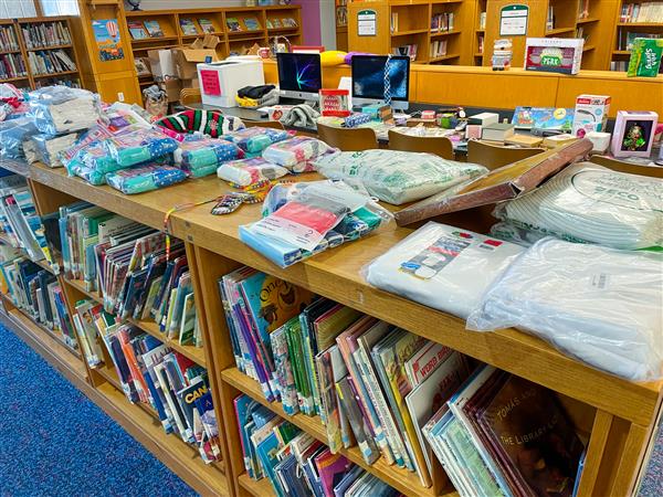 Clothing was also made available to parents and families at the Holiday Shop.