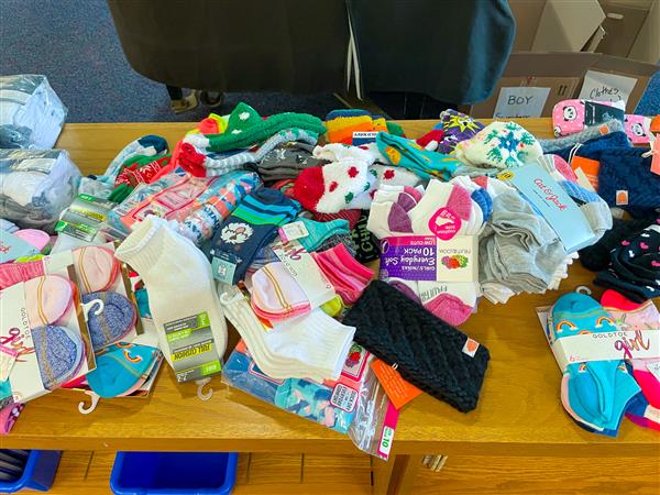 Clothing was also made available to parents and families at the Holiday Shop.