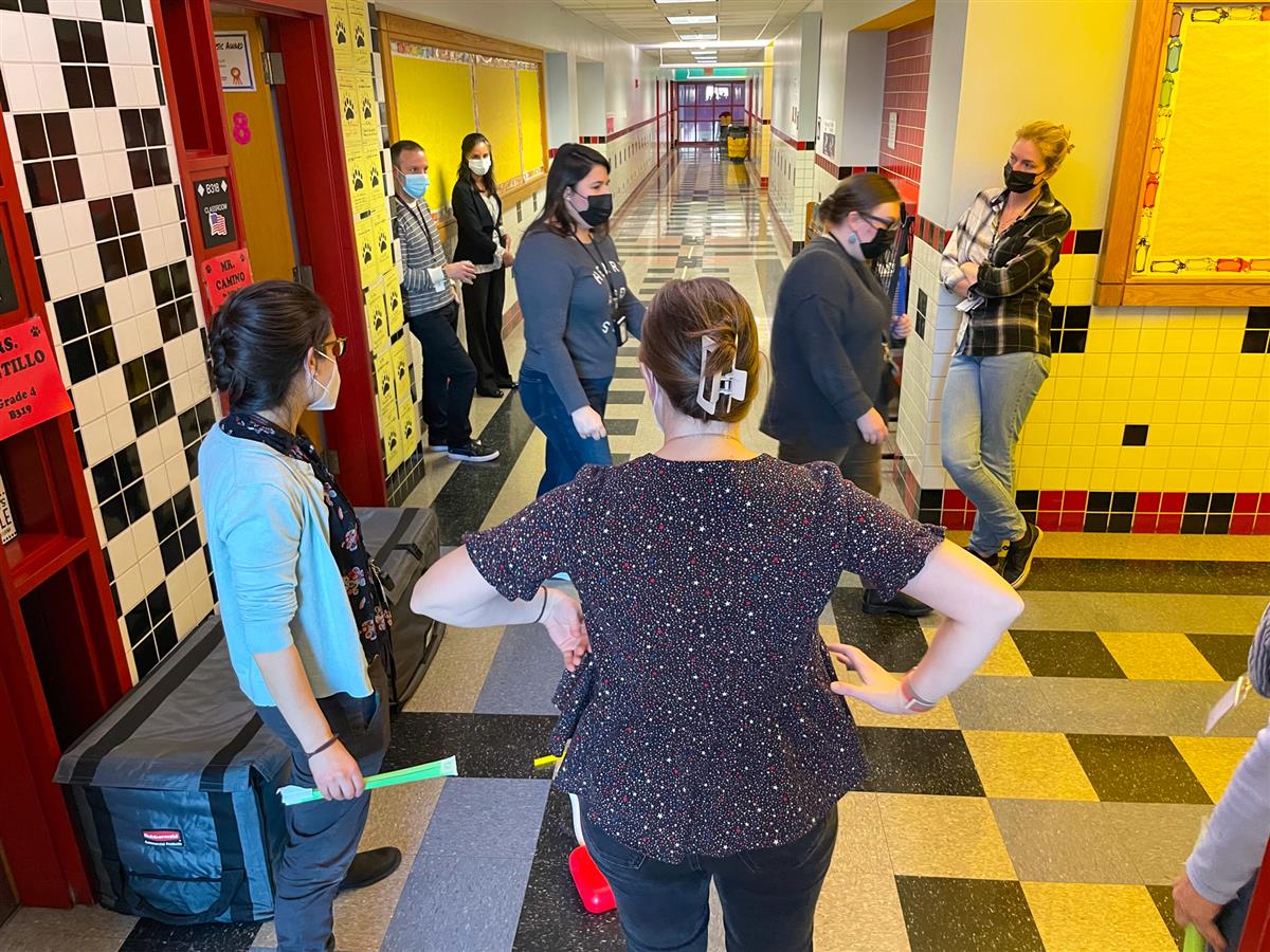 Elementary students and CPS staff have been piloting a STEM after school program this winter. Students have built sock-assistive devices and rescue shuttles as part of the curriculum. 
