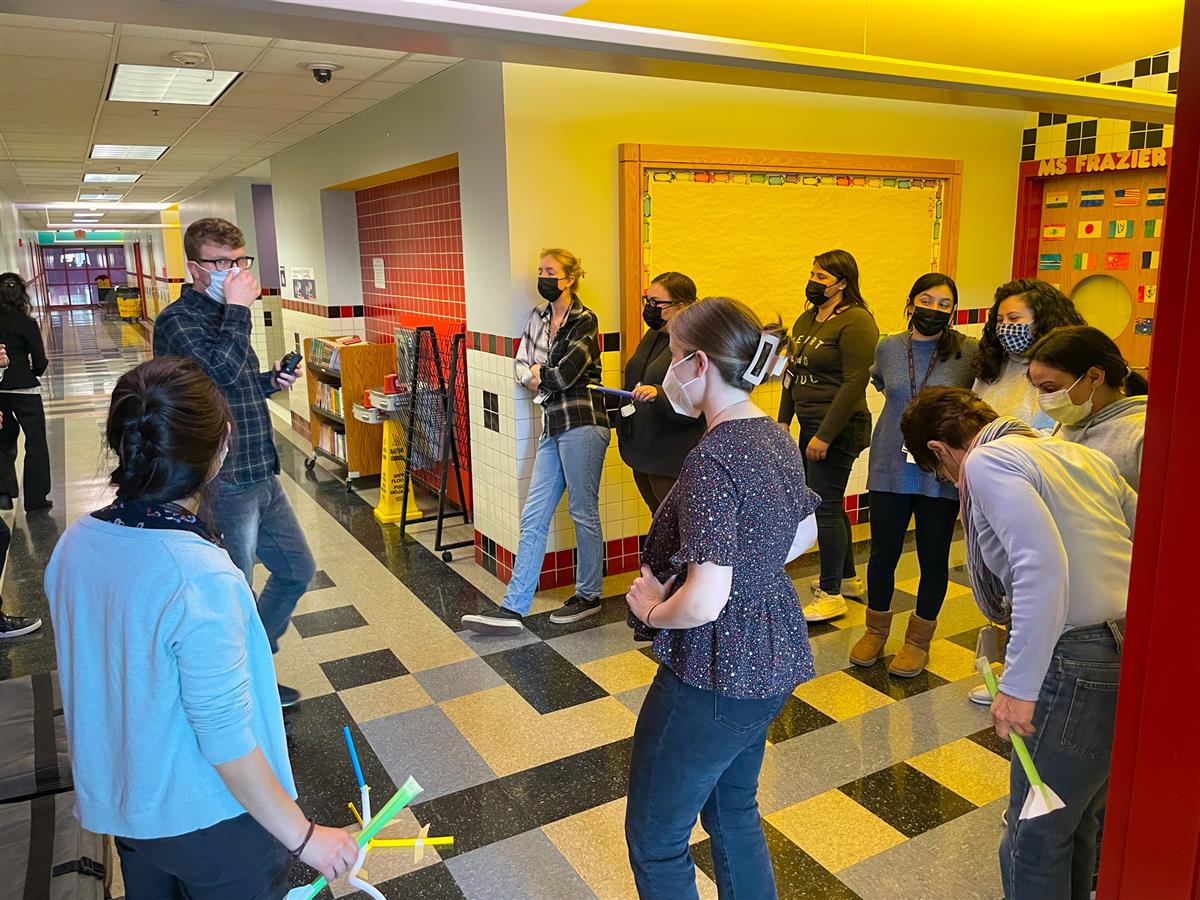 Elementary students and CPS staff have been piloting a STEM after school program this winter. Students have built sock-assistive devices and rescue shuttles as part of the curriculum. 