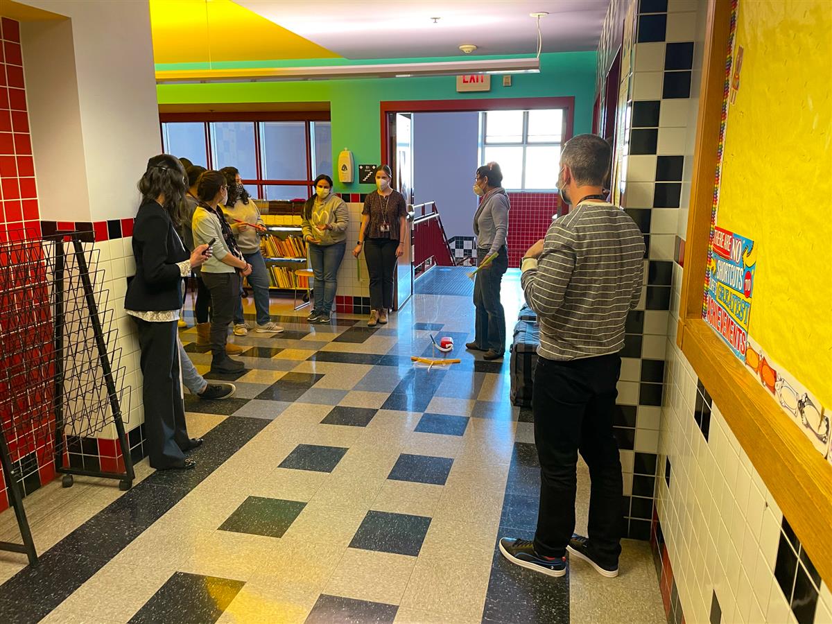 Elementary students and CPS staff have been piloting a STEM after school program this winter. Students have built sock-assistive devices and rescue shuttles as part of the curriculum. 
